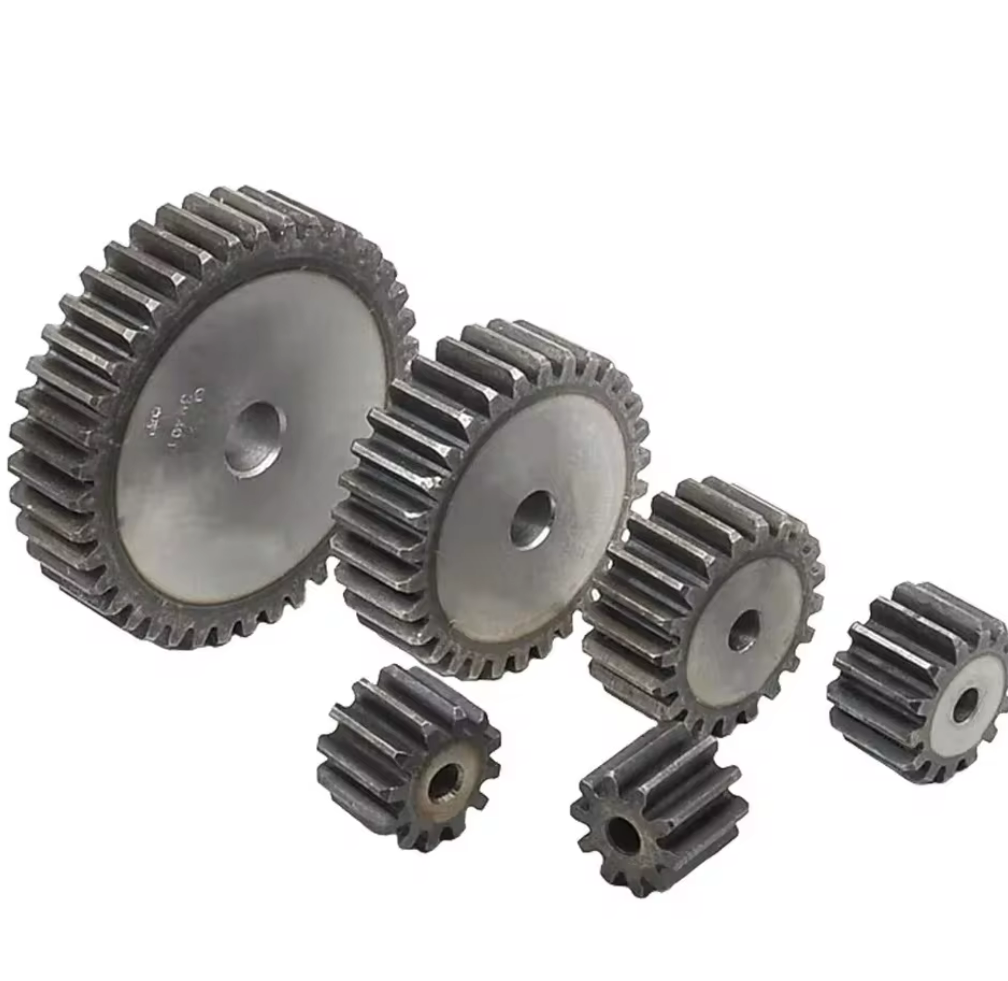 Spur gear set in graduated sizes